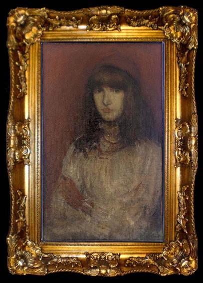 framed  James Abbot McNeill Whistler The Little Red Glove, ta009-2